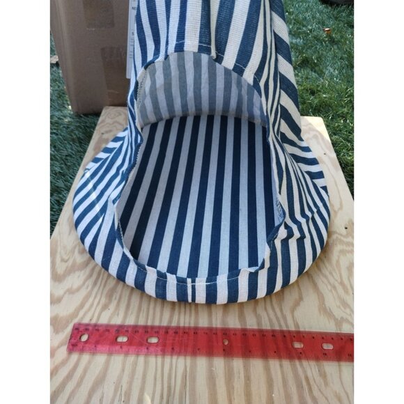 Small Cat Hammock Hanging Bed Blue White Striped - Picture 13 of 13